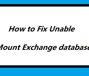 unable to mount exchange database