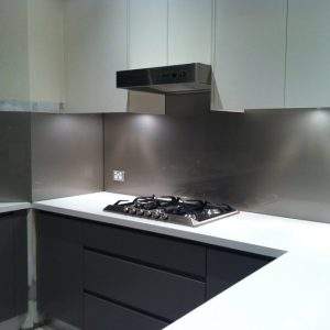 Metallic Glass Splashbacks